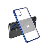 Case For iPhone 11 Pro Clear Silicone With Blue Edge
