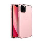 Case For iPhone 11 Pro Clear Silicone With Rose Gold Edge