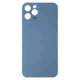 For iPhone 13 Pro Max Plain Glass Back in Blue