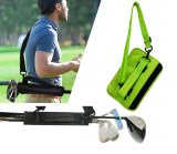 Mini Lightweight Portable Travel Practice Golf Shoulder Bag for 3-6 Clubs Green