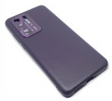 Case For Huawei P40 Pro Meephone Purple Hard Back PU Leather Effect