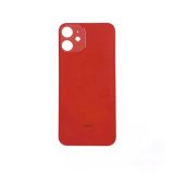 Glass Back For iPhone 12 Mini Plain In Red