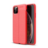Case For iPhone 11 Pro Max Red Slimline Low Profile PU Leather Look
