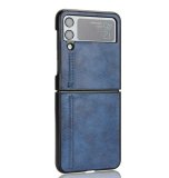 For Samsung Galaxy Z Flip 4 - Blue Ultra Thin PU Leather Case Protection Cover