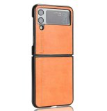 For Samsung Galaxy Z Flip 4 - Brown Ultra Thin PU Leather Case Protection Cover
