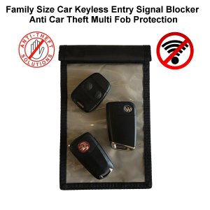 Signal Blocker Family Size Car Keyless Entry Anti Car Theft Multi Fob Protection