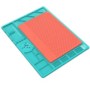 Alloy Microscope Stand Base With Heat Insulation Silicone Pad Repair Station RF4