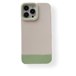 Case For iPhone 13 3 in 1 Designer in White Green