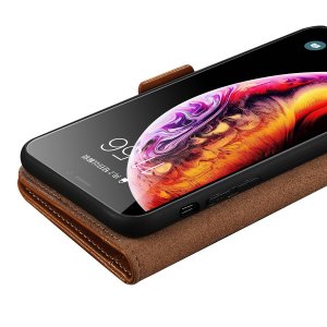 Flip Case For iPhone 11 Pro Luxury PU Leather Magnetic Card Holder Black