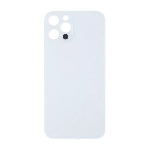 Glass Back For iPhone 13 Pro Plain in Silver