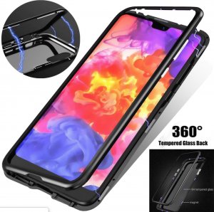 Case For iPhone X Black Magnetic Absorption Metal Edge