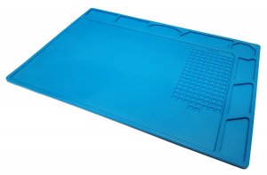Heat Resistant Silicone Work Mat With Screw Parts Holders 32cm x 23cm