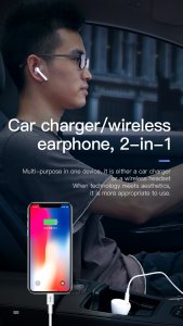 Car Charger With Bluetooth Earpiece TOTU