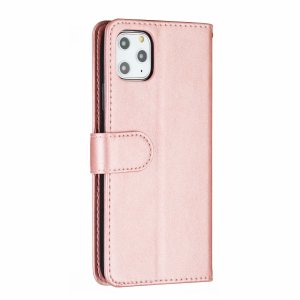 Flip Case For iPhone 13 Pro Wallet with Zip and Card Holder Pink