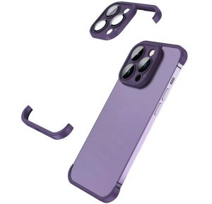 Corner Pad Protection For iPhone 14 Plus 15 Plus in Purple