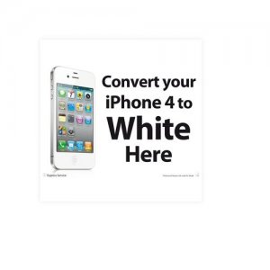 Phone Repair Poster A3 Convert Your iPhone 4 To White Here