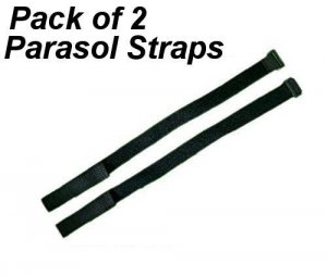 Securing Straps For Parasol Pack of 2 Nylon Hook and Loop Deck Umbrella Fasten