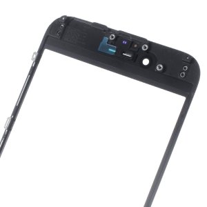 Glass Lens For iPhone 6 on Frame with OCA Layer Cold Press Black 3 in 1