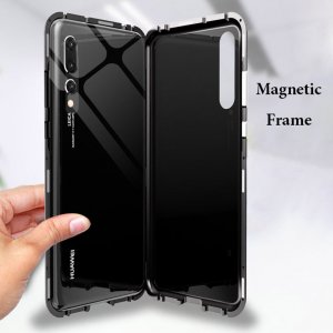 Case For iPhone 8 Plus White Magnetic Absorption Metal Edge