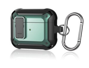 Case For Apple Airpod 3 Rugged 360 Protection in Black Green