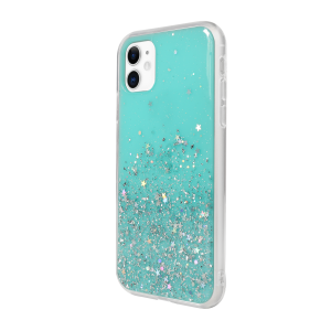 Case For iPhone 11 Switcheasy Blue Starfield Quicksand Style