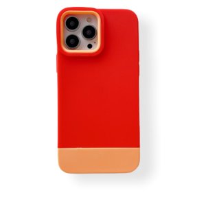 Case For iPhone 13 3 in 1 Designer in Red Orange