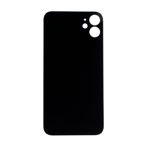 Glass Back For iPhone 11 Plain in Black