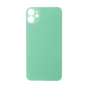 Glass Back For iPhone 11 Plain in Green