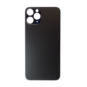 Glass Back For iPhone 11 Pro Plain in Black