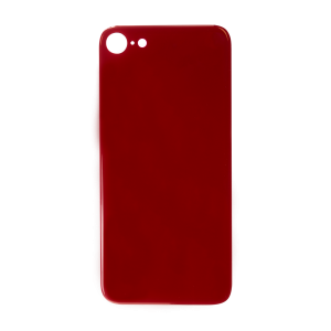 Glass Back For iPhone 8 Plain in Red