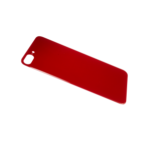 Glass Back For iPhone 8 Plus Plain in Red