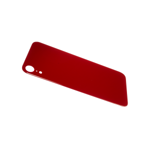 Glass Back For iPhone XR Plain in Red