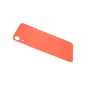 Glass Back For iPhone XR Plain in Coral