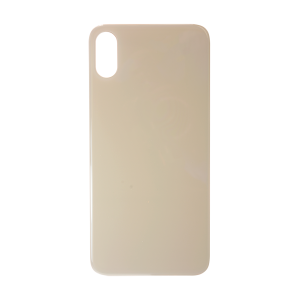 Glass Back For iPhone XS Plain in Gold