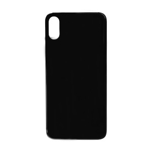 Glass Back For iPhone XS Max Plain in Black