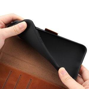 Flip Case For iPhone 11 Pro Luxury PU Leather Magnetic Card Holder Brown