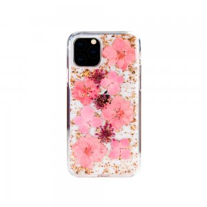 Case For iPhone 11 Pro KDOO Flowers Pink