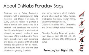 Faraday Bag Signal Blocker Disklabs LS1U Unbranded Laptop Shield RF Shielded