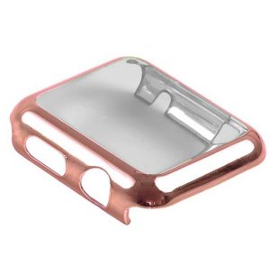 Case Screen Protector For Apple Watch Series SE 6 5 4 44mm Rose Gold