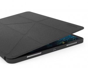 Stand Case For iPad Pro 12.9 Inch Caasso Black Multi Angle Auto Sleep Wake