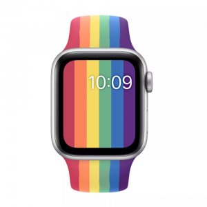 Sport Strap For Apple Watch 42mm 44mm Gay Pride Rainbow Series 5 4 3 2