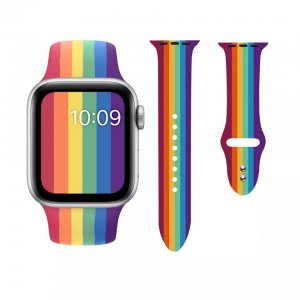 Sport Strap For Apple Watch 38mm 40mm Gay Pride Rainbow Series 5 4 3 2