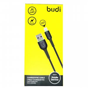 Budi Cable For iPhone Charging 2M in Black