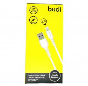 Budi Cable For iPhone Charging 2M in White