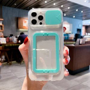 Case For iPhone 13 in Green Camera Lens Protection