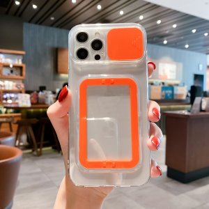 Case For iPhone 13 in Orange Camera Lens Protection