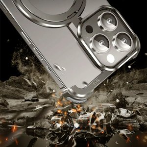 Alloy Corner Pad Camera Protector For iPhone 15 Premium Bronze Metal