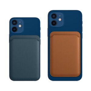 Card Holder For iPhone 12 Pro Max PU Leather Magnetic Wallet Blue