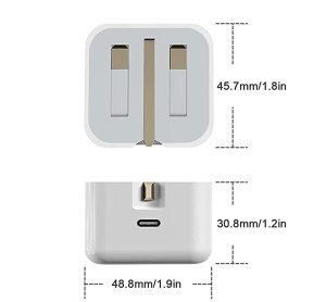 20W Fast Charger For iPhone Samsung iPad Uk Charger USB Folding Plug