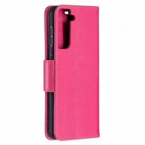 Case For Samsung S21 Plus S30 Plus PU Leather Flip Wallet Pink
